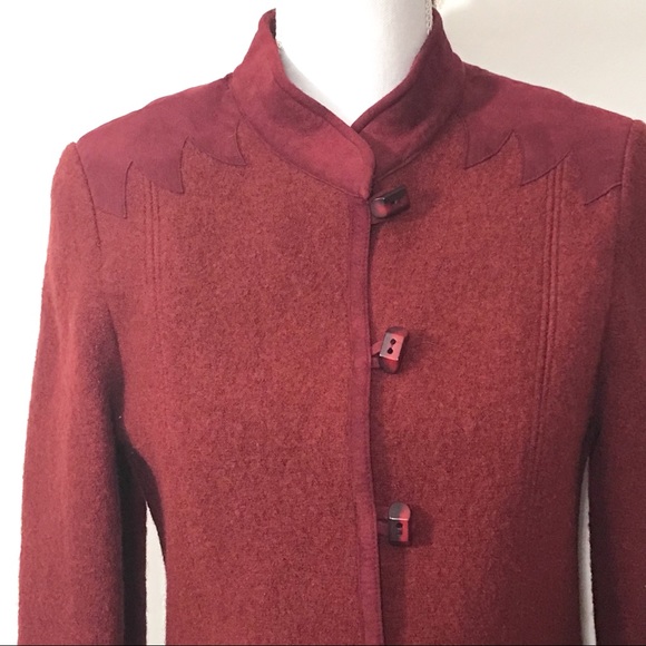 Geiger Tyrol Boiled Wool Jacket Suede Trim - Picture 2 of 8